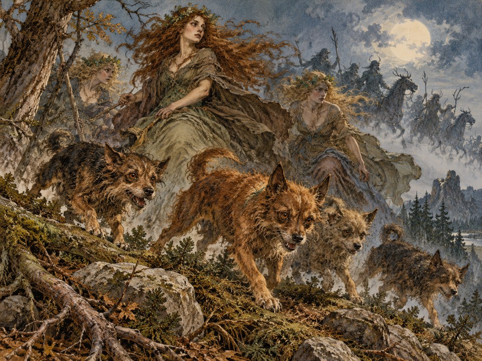Illustration zu Vyžlata, die wilden Hunde