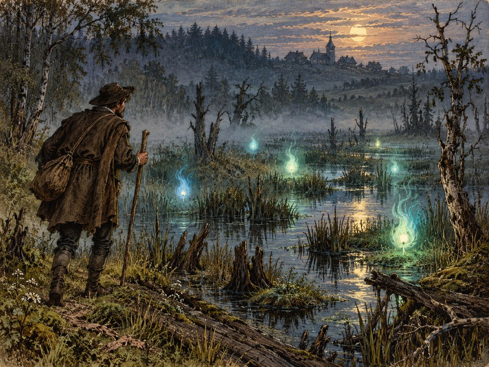 Will-o’-the-Wisps and Ghost Lights